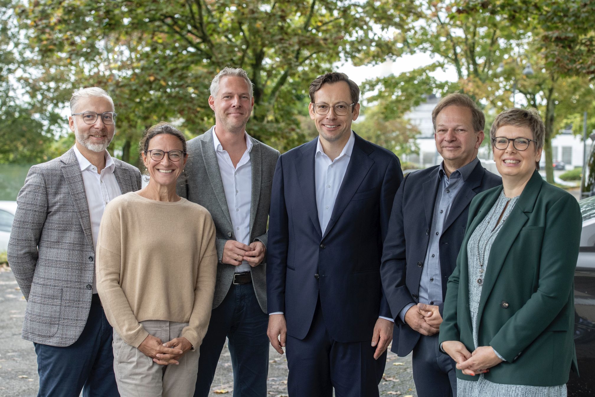 Die Parteivorstände von CDU und FDP mit Alexander Felsch