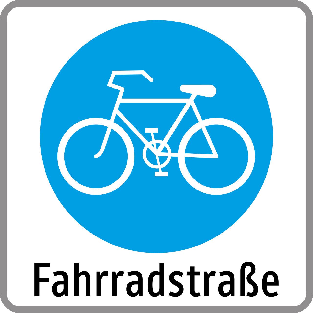 Verkehrszeichen Fahrradstraße